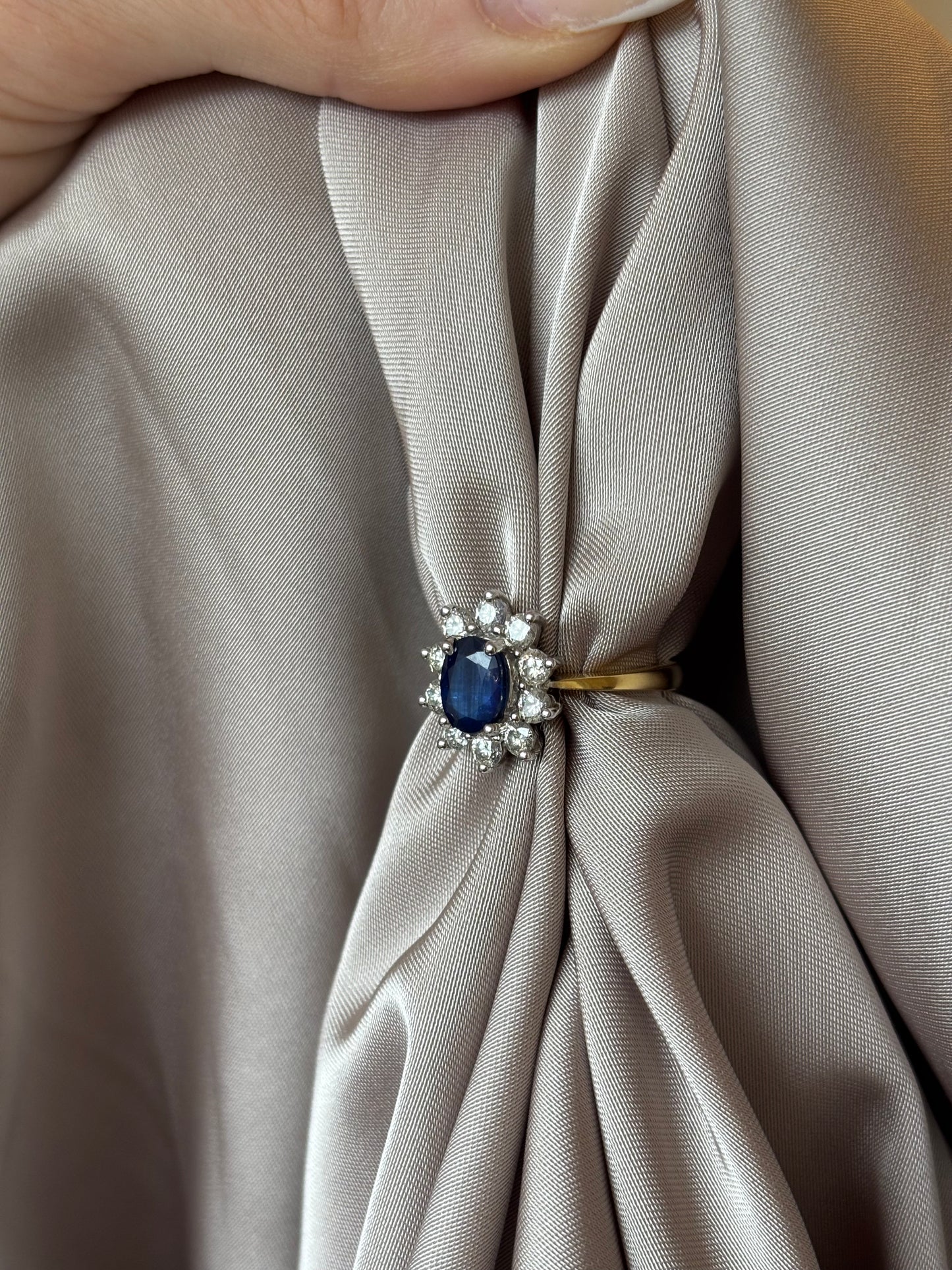 Sapphire & Diamond Ring